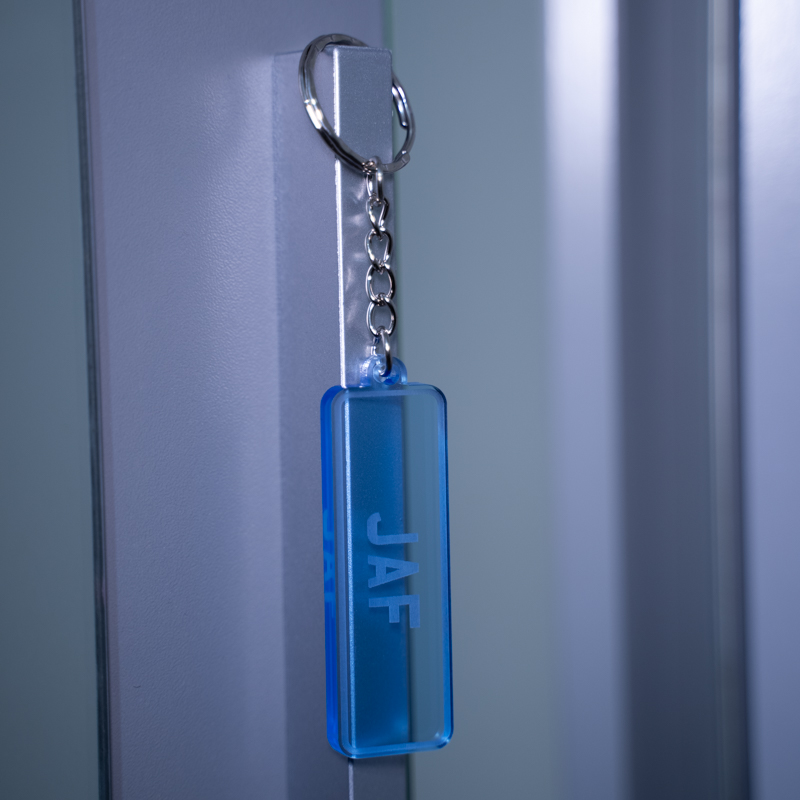 Blue Plate Keyring